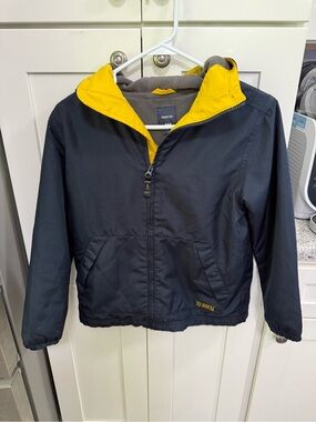 GAP Navy Jacket with Yellow Hood Lining